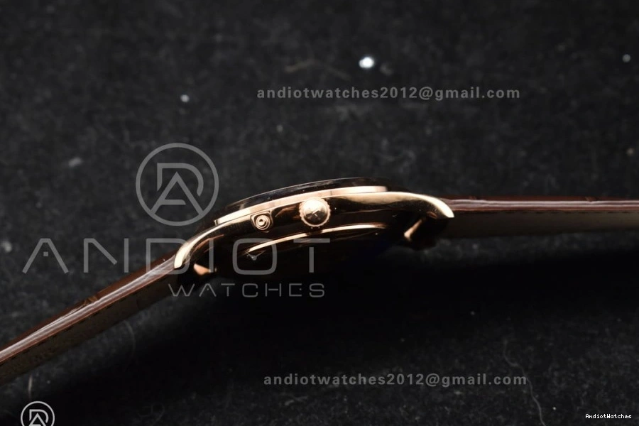 Brown SA925 Strap FreshLook Thin Edition Master on 908 Moon RG 1:1 White Ultra Super APSF Clone Dial Leather Best 0318